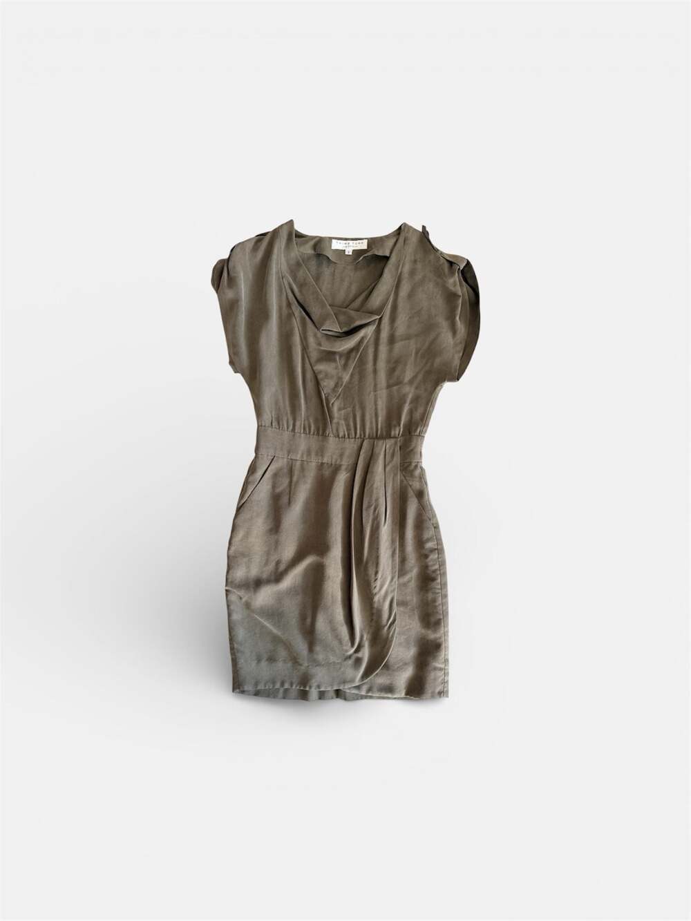 Trina Turk Olive Green Midi Dress